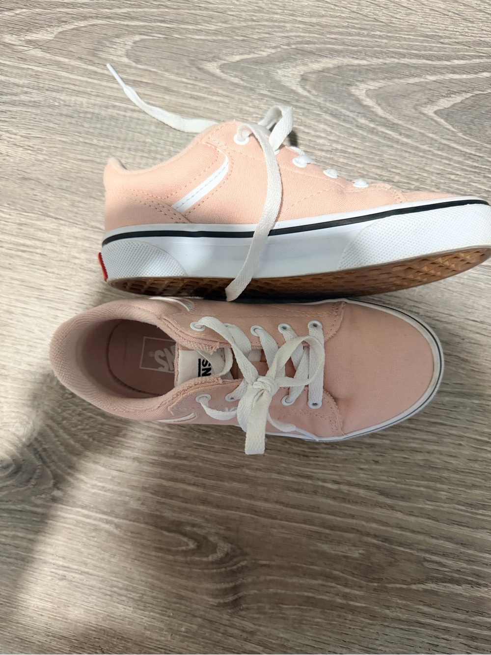 Vans Kids Pink Low-Top Canvas Sneakers